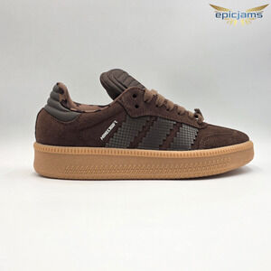 adidas Samba XLG x Minecraft Kids Sneakers Shoes JQ8934 Brown Size 6 New